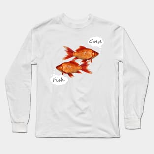 Gold Fish Swimming Long Sleeve T-Shirt